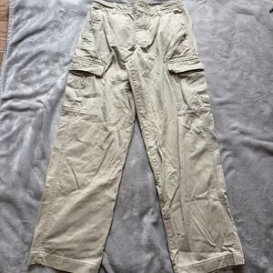 NIKE ACG Mens Beige Khaki Cargo Pants Size 32x32 Y2K Baggy Skater Vintage Wide